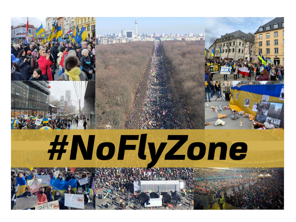 Powerful #NoFlyZone actions and initiatives in support of Ukraine