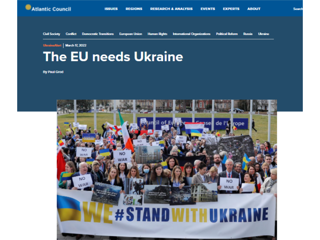 Paul Grod: The EU needs Ukraine