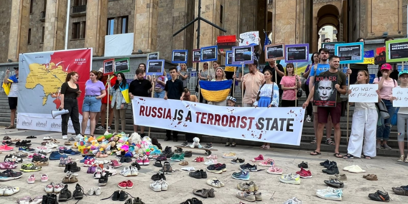 У Грузії відзначили п’ять місяців російського терору в Україні