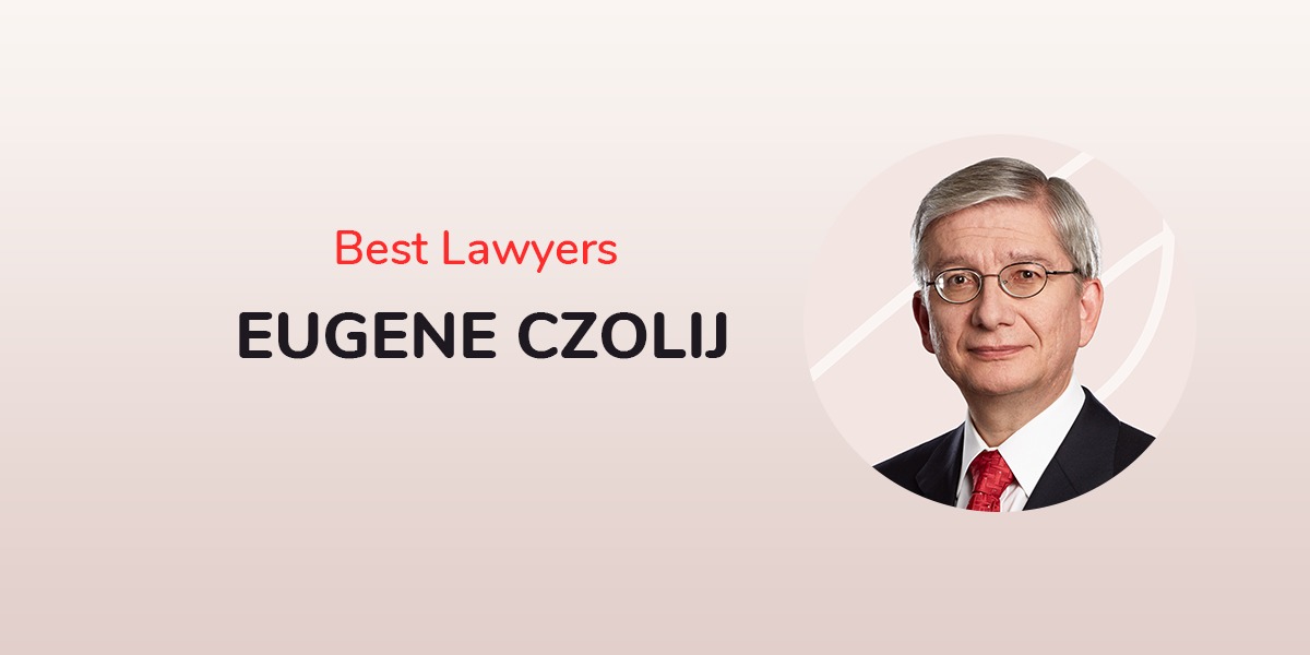 СКУ вітає свого колишнього президента Евгена Чолія з внесенням 12-й рік поспіль до списку «Найкращі юристи в Канаді»