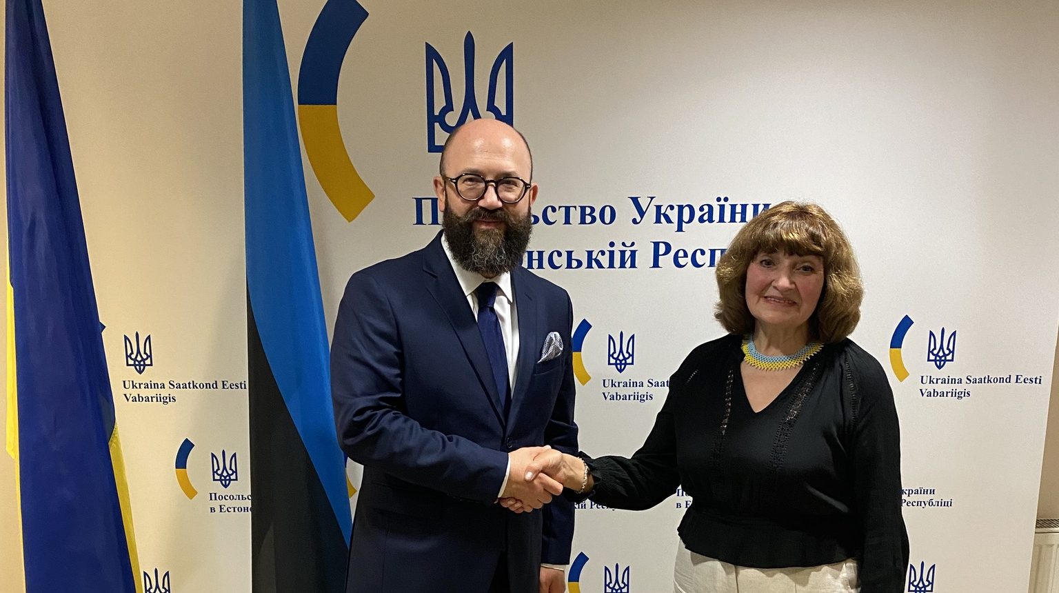 Vira Konyk meets with newly appointed Ukraine’s ambassador to Estonia