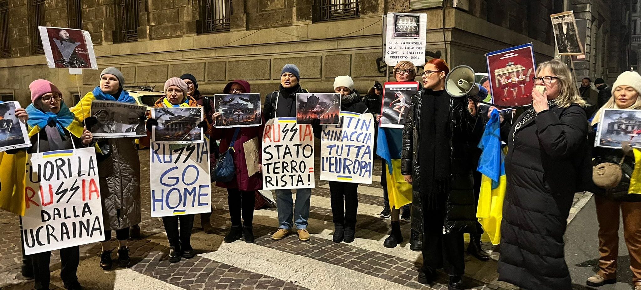 Ukrainians in Italy call to boycott Russian culture