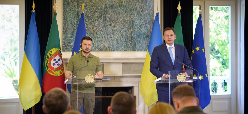 Президент Зеленський: Участь Португалії в оборонних ініціативах допомагає Україні вистояти проти російських ударів
