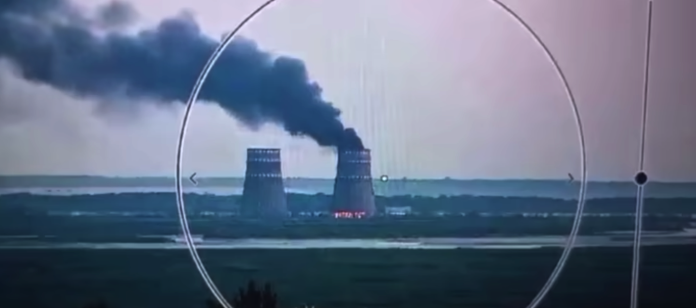 Russians set a fire at the Zaporizhzhia Nuclear Plant