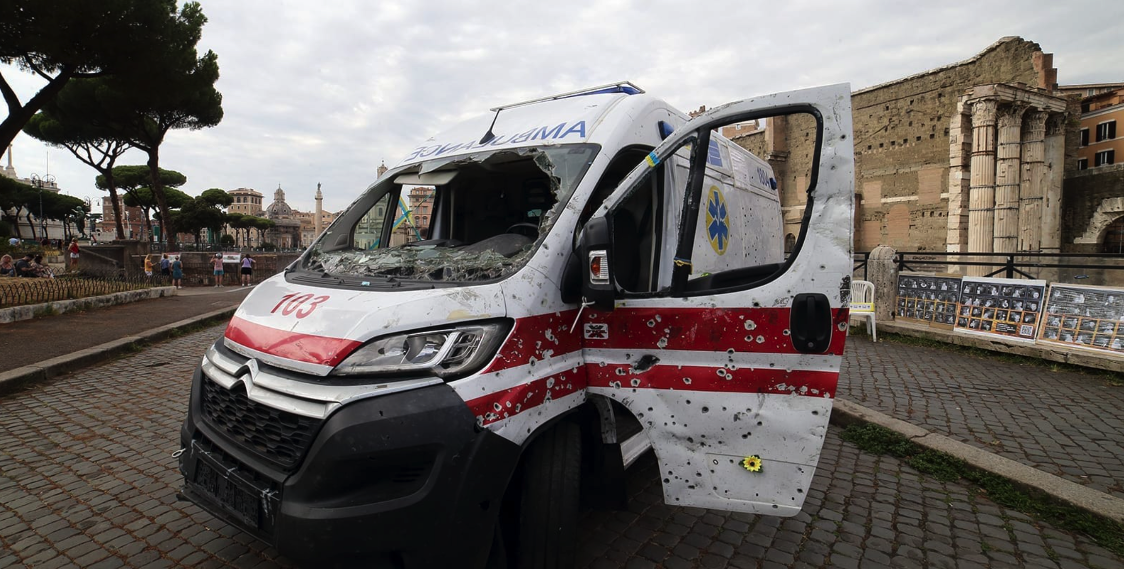 Horodetskyy on bullet-riddled ambulance in Rome: “Let it appeal to the conscience of Italian politicians”