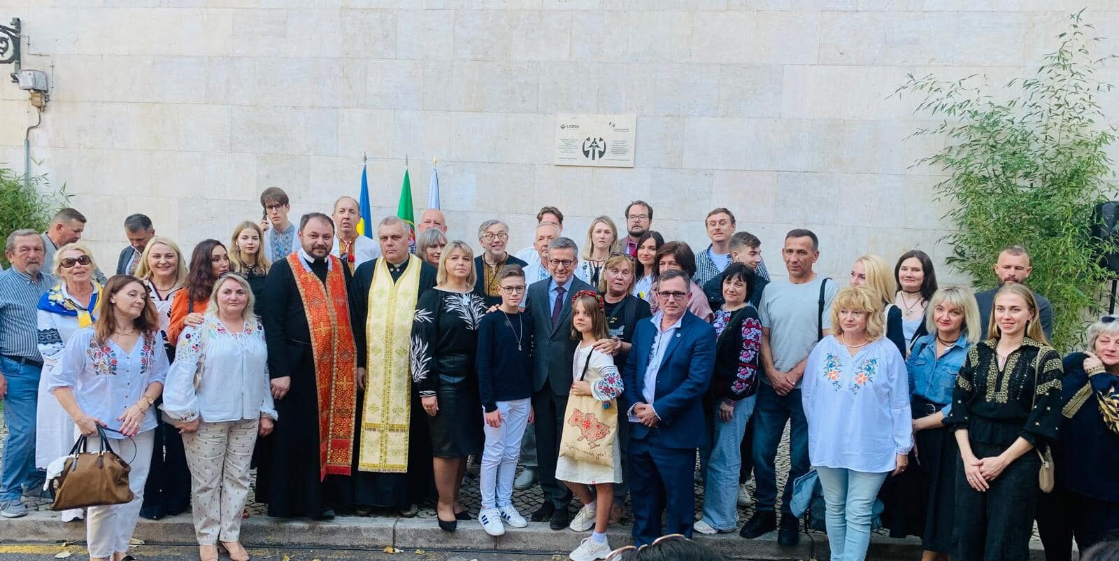 Memorial plaque for Holodomor victims unveiled in Portugal