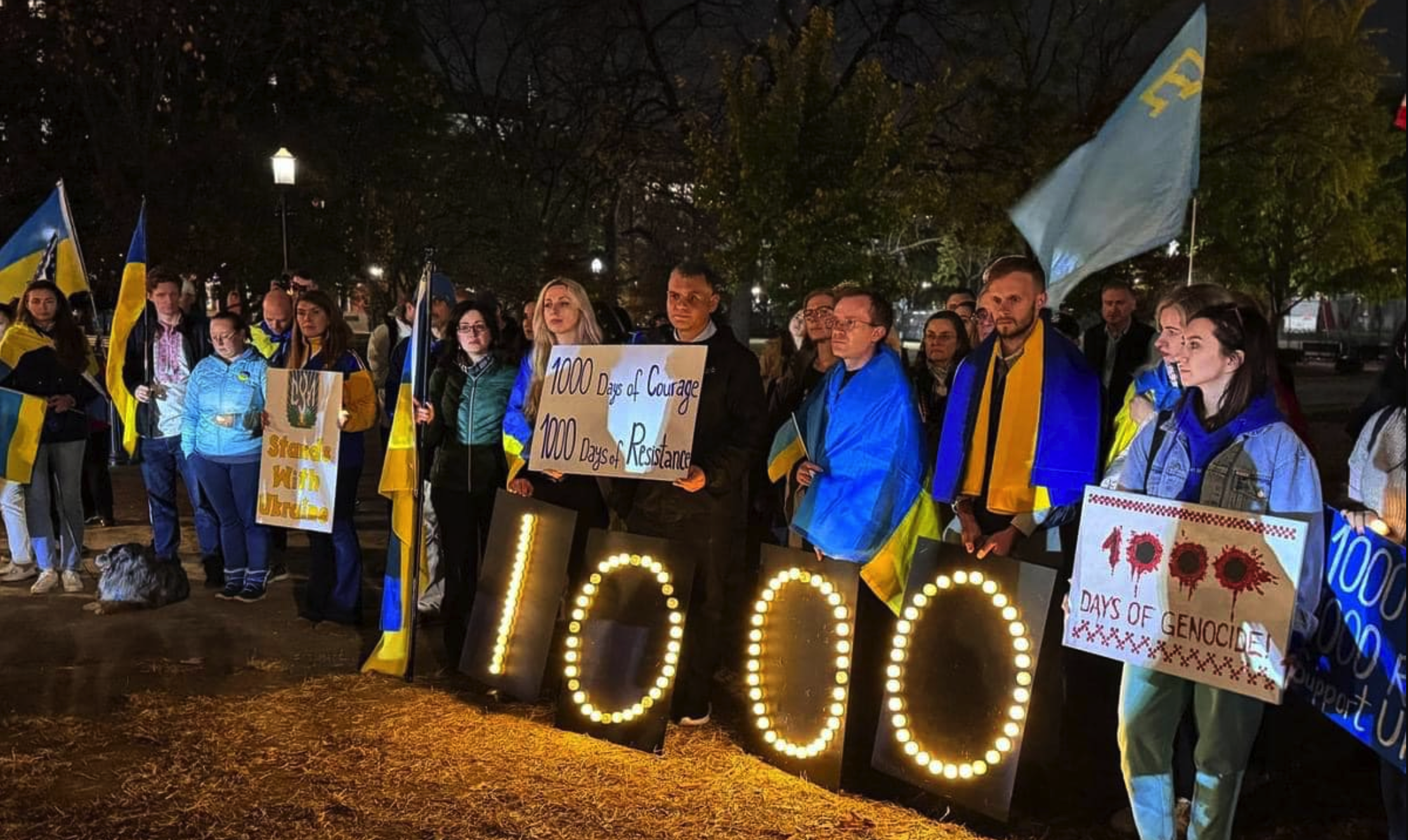 Ukrainians worldwide stage rallies to mark 1,000 days of all-out war