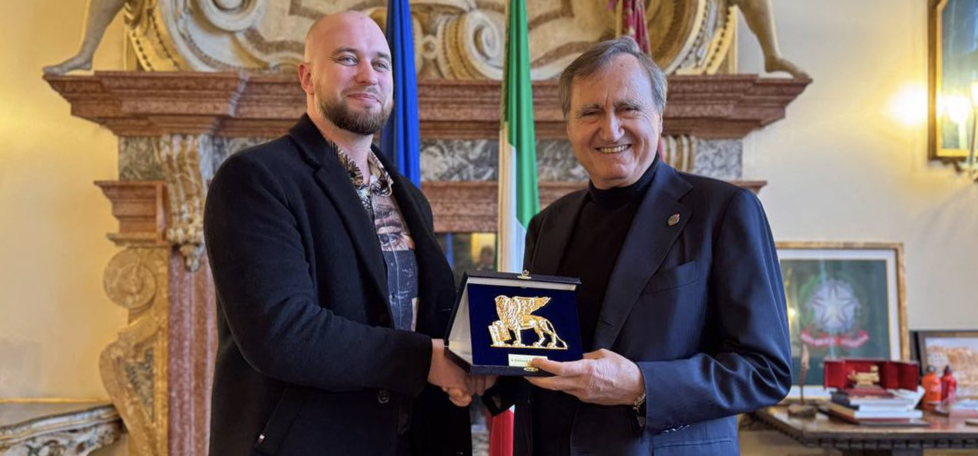 Venice mayor honors Ukrainian soldier for saving teen’s life